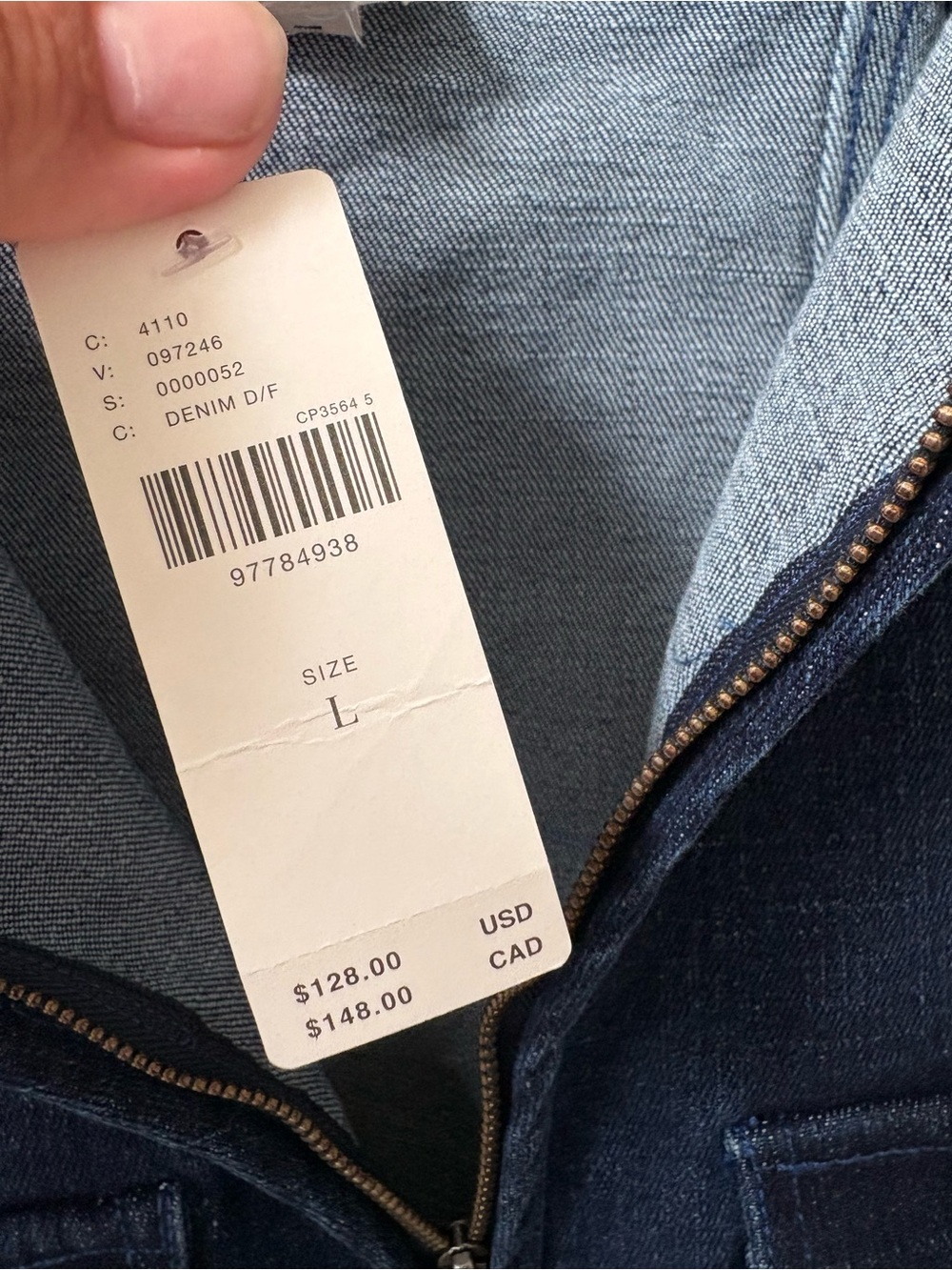 Anthropologie Pilcro Denim Corset Top Size Large NWT - Picture 5 of 6